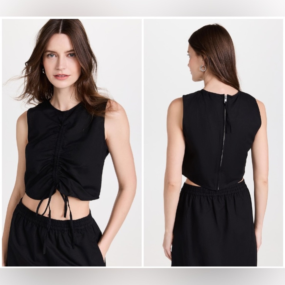 Something Navy Cinched Top - Size L